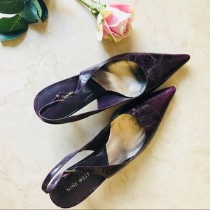 Nine West pointed-toe pump, Mauve
